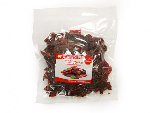 Деревенские гренки со вкусом Сметаны и Лука (Сурские): Говядина вяленая (строганина)