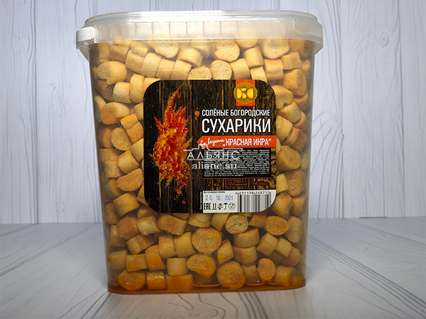 Сухарики с красной икрой в Дзержинском
