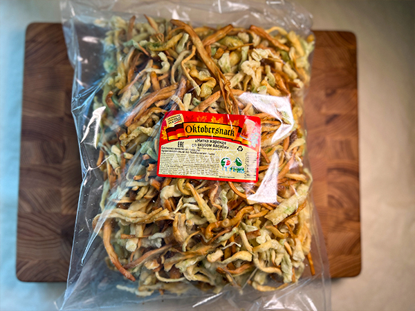 Нитка ЖАРЕНАЯ "Васаби" Oktobersnack 1 кг (сырный продукт) в Дзержинском