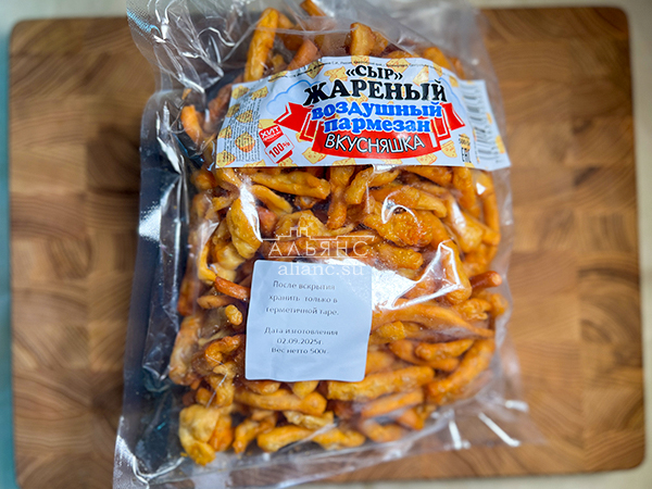 Жареный сыр "ВКУСНЯШКА" со вкусом пармезан (500 гр) в Дзержинском