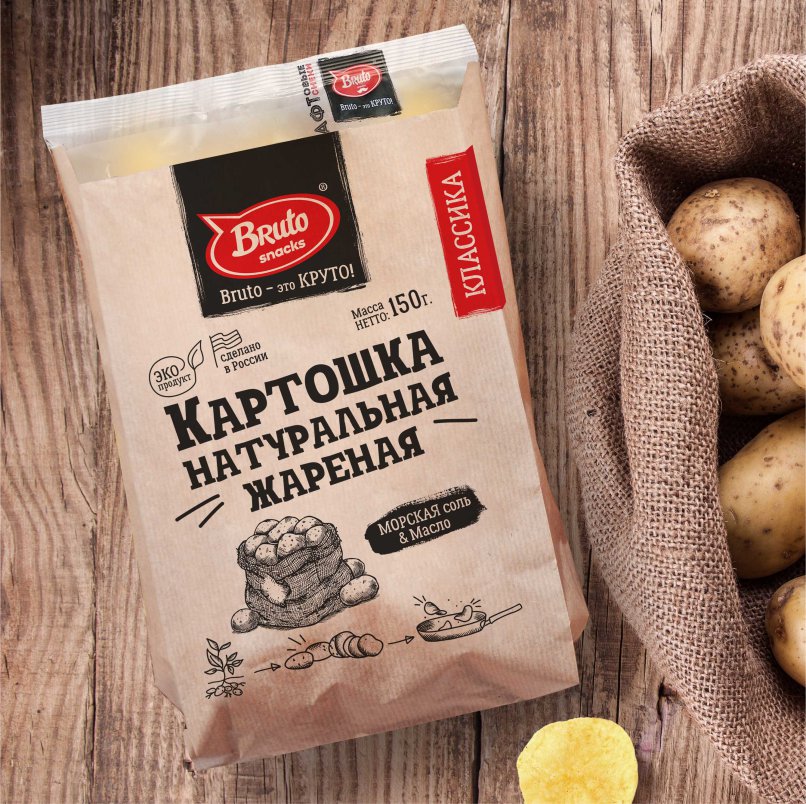 Картофель «Бруто» с солью 130 гр. в Дзержинском