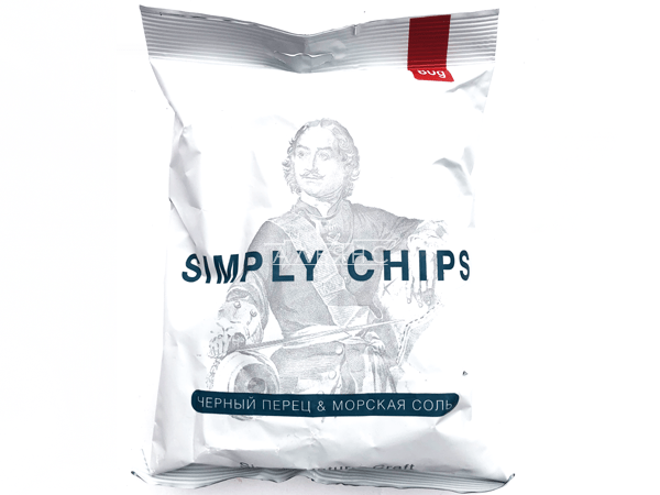 Картофельные чипсы "Simple chips" Морская соль и черный перец 80 гр. в Дзержинском